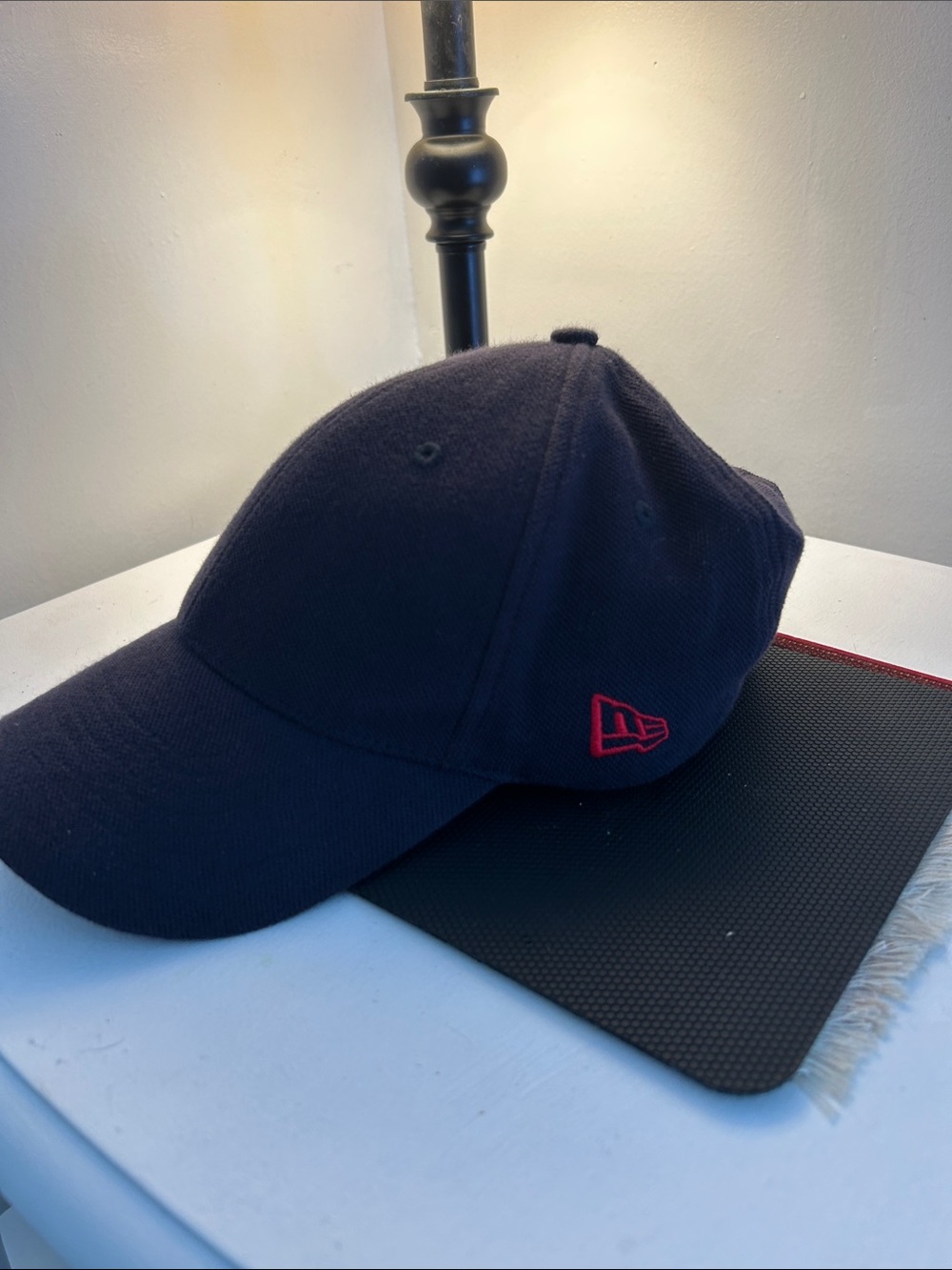 New Era Navy Baseball Cap with Red Trim